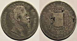 1860/59 Province Unite del Centro Italia, Una Lira, Firenze - Vittorio Emanuele II