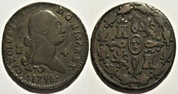 1796 - 4 Maravedis Segovia - Carlos IV de España