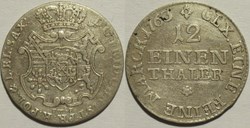 Friedrich Christian I - 1/12 Thaler 1763 Dresden, Electorate of Saxony