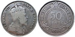Edward VII - 50 Cents 1907 - British Honduras