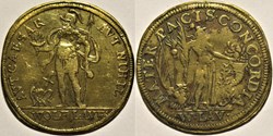 Mars & Paix - c.1612 Jeton de Wolf Lauffer II à Nuremberg