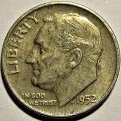 1952 Denver Dime - Filling Error