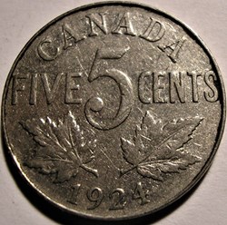 George V - 5 Cents 1924