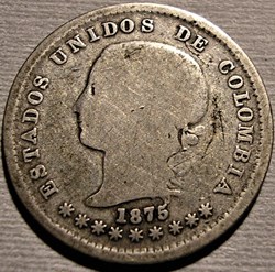 10 Centavos 1875 Bogotá