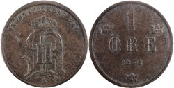 Sweden - Oskar II - 1 Öre 1876