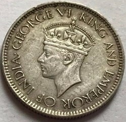 George VI - 50 Cents 1942 - Ceylon / Sri Lanka