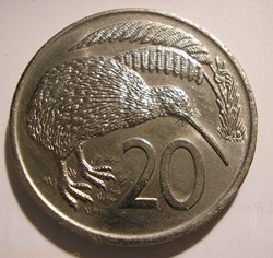 Elizabeth II - 20 Cents 1977 - New Zealand