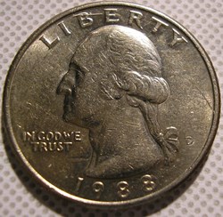 1988 Denver Quarter Dollar