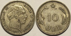 Christian IX Denmark - 10 Øre 1897