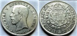 Gustaf V of Sweden - 1 Krona 1941