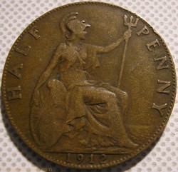 George V - Half Penny 1912 - United Kingdom
