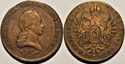 Franz I - 6 Kreutzer 1800 Wien - Austrian Empire