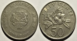 Singapore - 50 Cents 1987