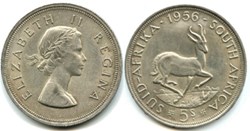 Elizabeth II - Five Shillings 1956 - Pretoria, South Africa