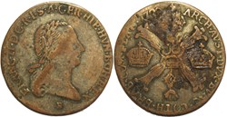 Franz II - 1/4 Kronenthaler 1792, Kremnica - Austrian Netherlands