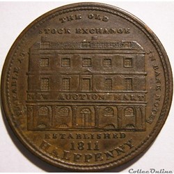 1811 HalfPenny Thomas Wood - Middlesex