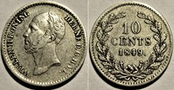 Willem II of Nederland - 10 Cents 1845