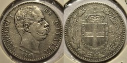 1885 Regno d'Italia, 2 Lire, Roma - Umberto I