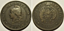 Argentina - Un Centavo 1885