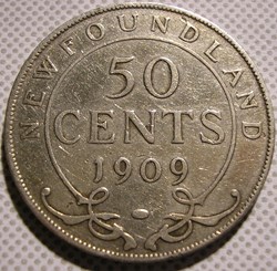 Edward VII - 50 Cents 1909 Newfoundland