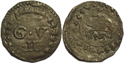 c.1538, Quattrino - Guidobaldo II della Rovere - Ducato d'Urbino