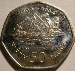 Elizabeth II - 50 Pence 2004 - Gibraltar