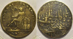 Counter Token, Trade Flourishes 1800' - Nuremberg Rechenpfennige von Lauer