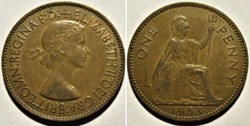 Elizabeth II - One Penny 1953 - UK