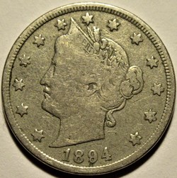 1894 5 Cents