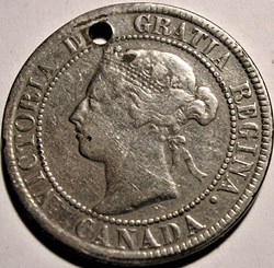 Victoria - One Cent 1894 - Silvered