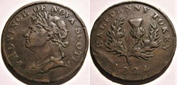 George IV - HalfPenny Token 1824 - Nova Scotia
