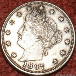 1897 5 Cents