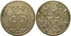 Christian IX of Denmark - 5 Cents 1905, West Indies