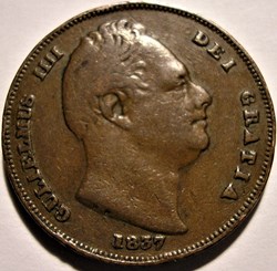 William IV - One Farthing 1837 Kingdom of Great Britain