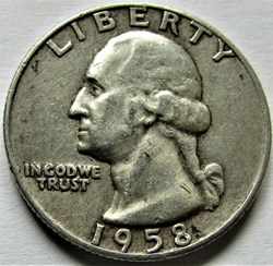1958 Denver Quarter Dollar