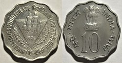 India - 10 Paise 1974 Mumbai - FAO