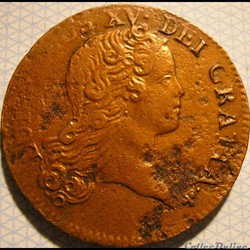 Louis XV - Sol de 12 Deniers 1719 A Buste Enfantin
