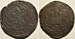 ca. 1552-1556 Burgos, 4 Maravedis - Isabel de Castilla & Fernando de Aragon