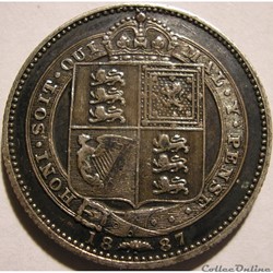 Victoria - Jubilee One Shilling 1887 - Kingdom of Great Britain (ex.2)
