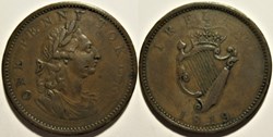 1819 One Penny Token, Ireland - King George III