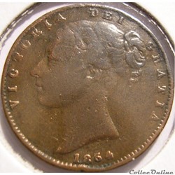 Victoria - One Farthing 1854 - Kingdom of Great Britain