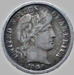 1900 Dime