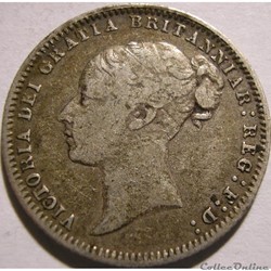 Victoria - Sixpence 1877 Kingdom of Great Britain