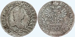 1758, 20 Kreuzer - Kingdom of Bohemia - Maria Theresia