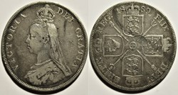 Victoria - Jubilee Double Florin, 1889 - Kingdom of Great Britain