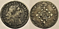 Louis XIV - 4 Sols "des Traitants" 1675 Paris
