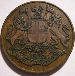 King William IV - One Quarter Anna 1835 Bombay Presidency