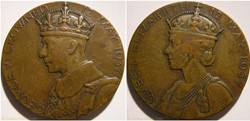 George VI & Elizabeth - 1937 Official Coronation Medal - UK