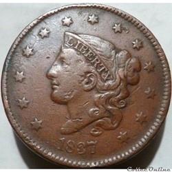 1837 One Cent (ex.3)