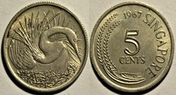 Singapore - 5 Cents 1967